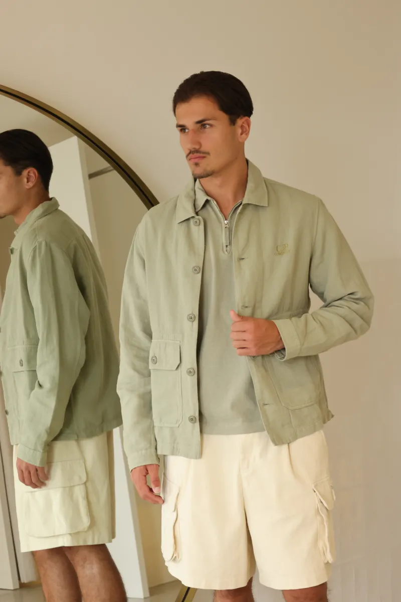 C.P. Company Overshirt - Lichtgroen 9 C.P. Company C.P. Company Overshirt - Lichtgroen