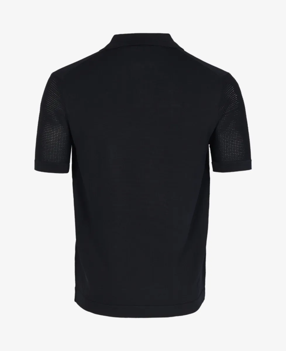 Genti Polo v-neck - Navy 2 Genti Genti Polo v-neck - Navy
