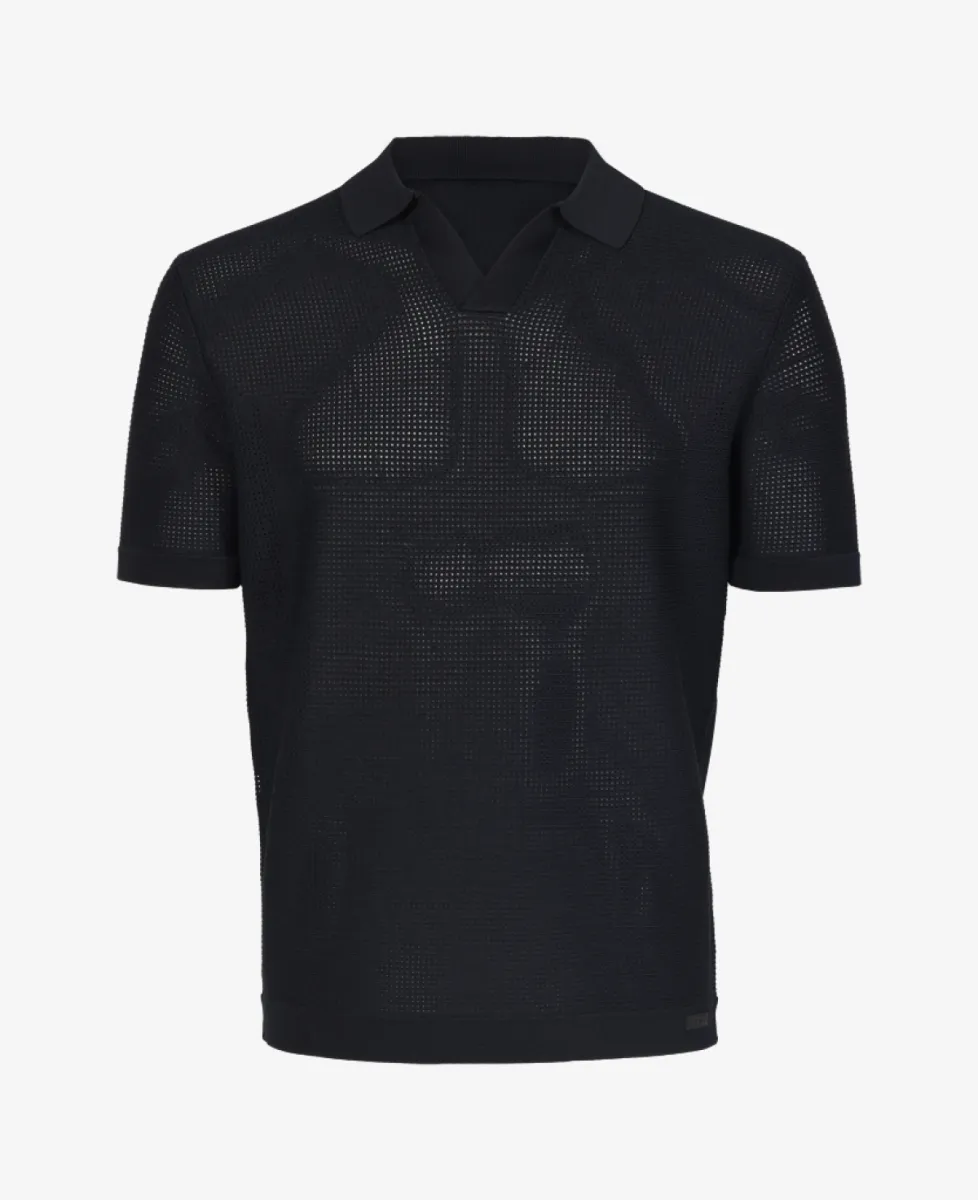 Genti Polo v-neck - Navy 1 Genti Genti Polo v-neck - Navy