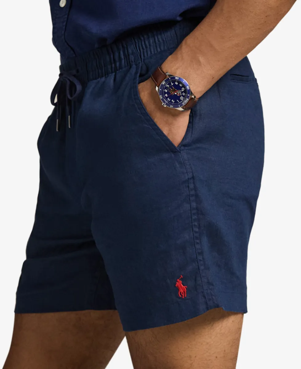 Ralph Lauren Short Linnen - Navy 4 Ralph Lauren Ralph Lauren Short Linnen - Navy