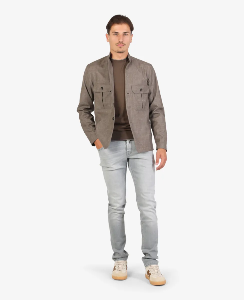 Xacus Overshirt - Taupe 2 Xacus Xacus Overshirt - Taupe