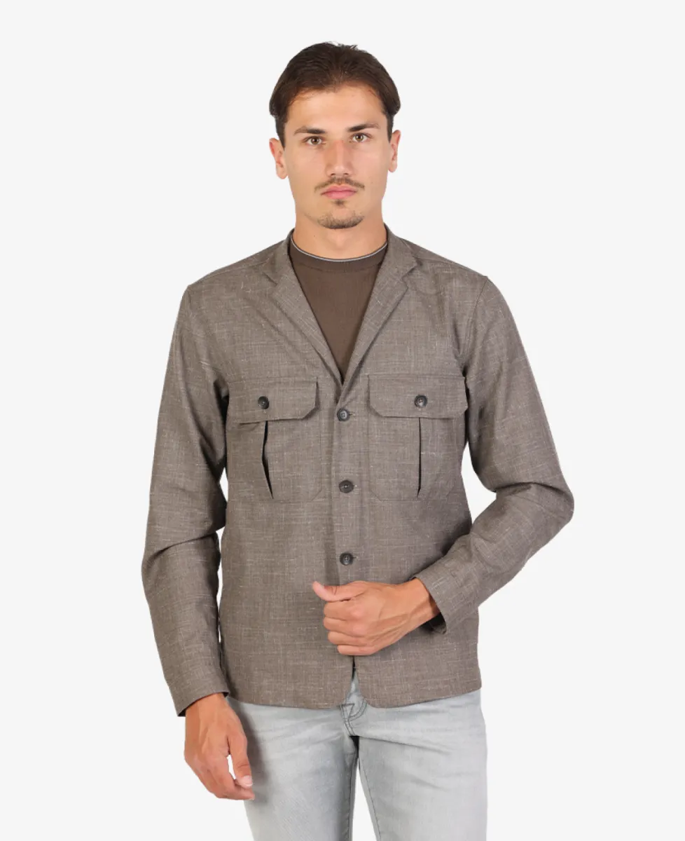 Xacus Overshirt - Taupe 3 Xacus Xacus Overshirt - Taupe