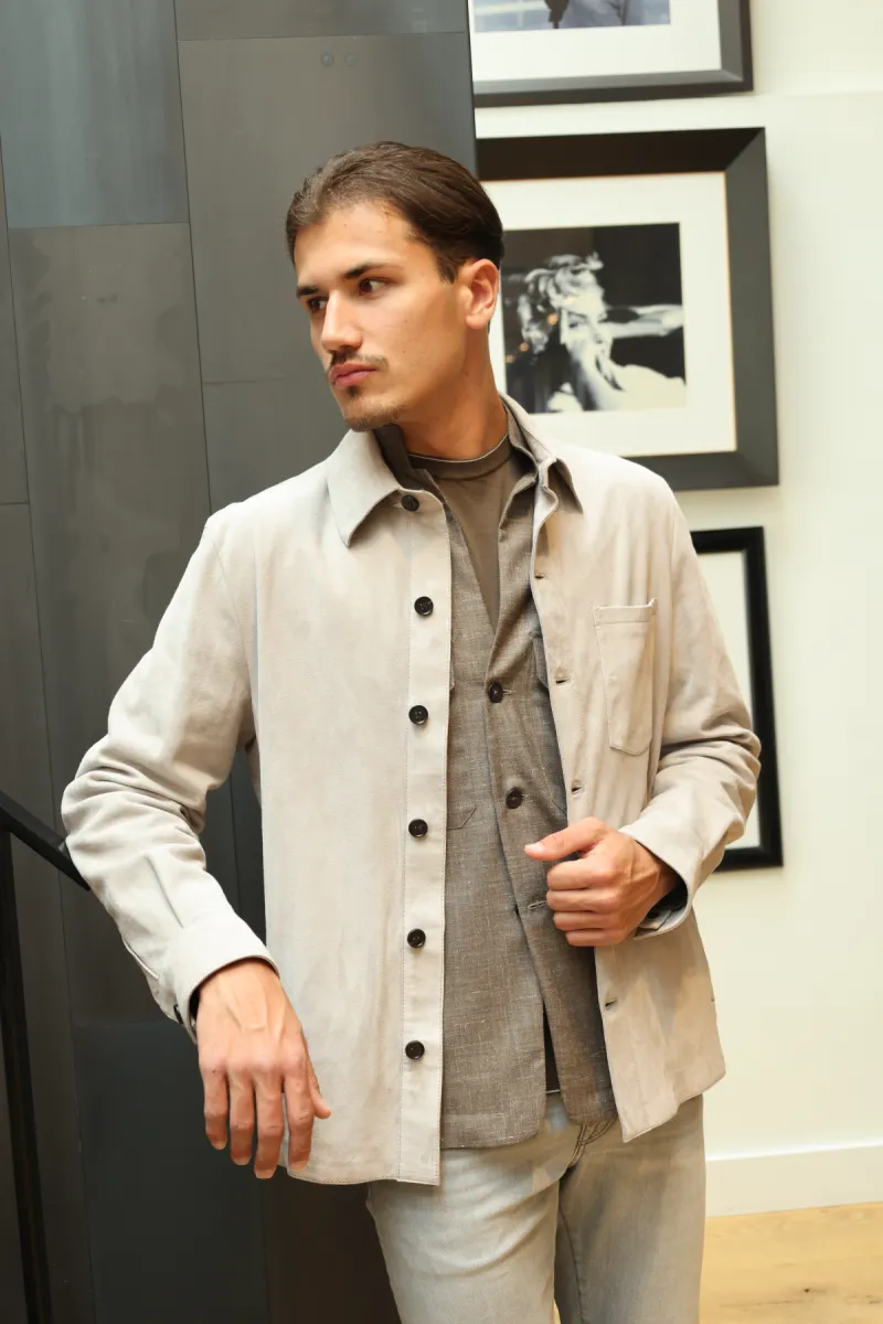 Xacus Overshirt - Taupe 8 Xacus Xacus Overshirt - Taupe