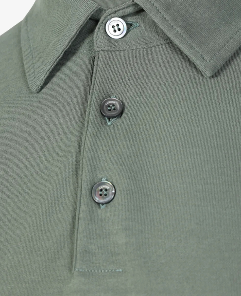 Zanone polo & tshirt Zg380 815109 Groen 3 Zanone Zanone polo & tshirt Zg380 815109 Groen