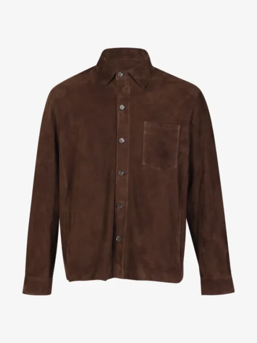 Arma Arma Overshirt Suede - Mud Brown