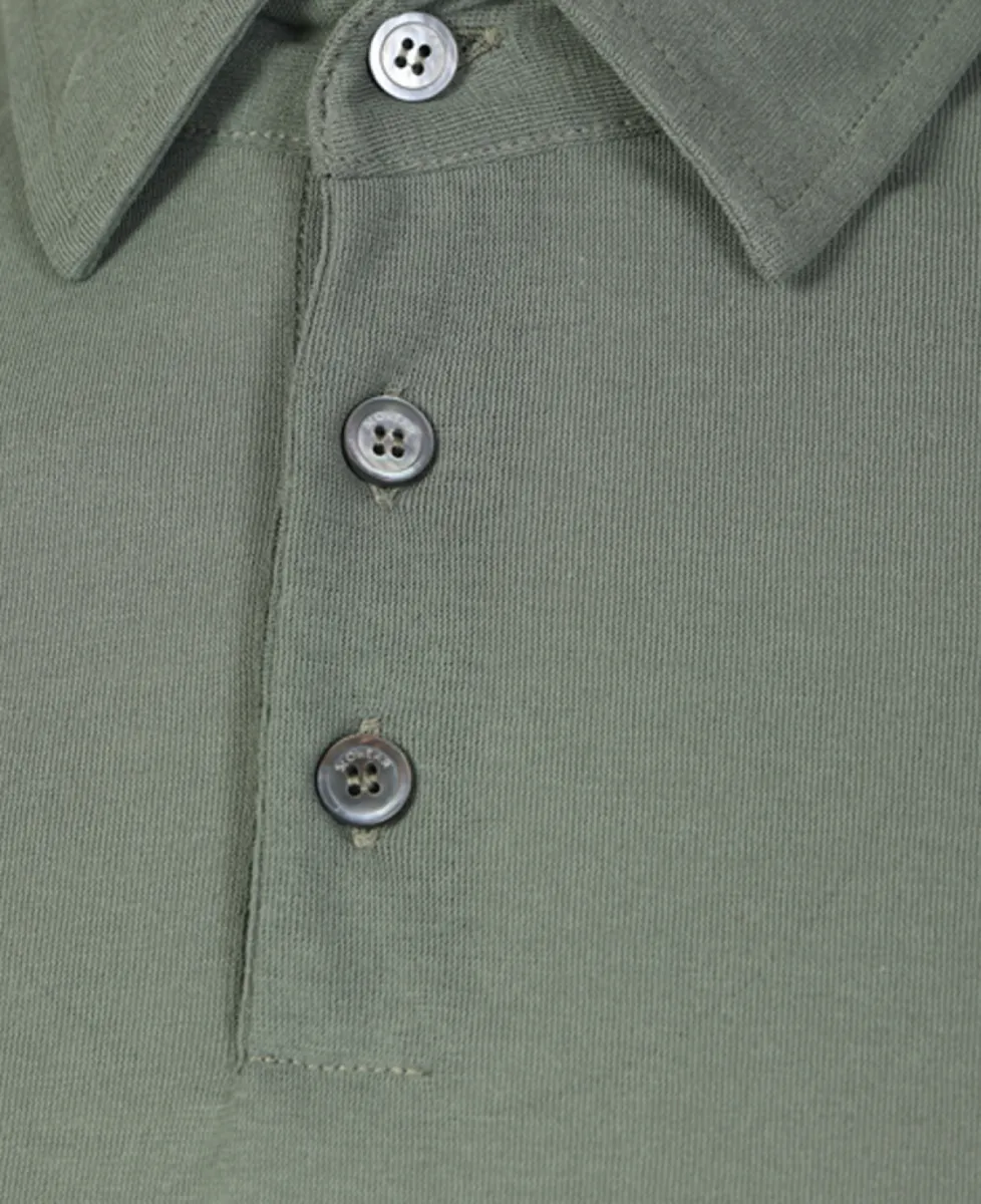 Zanone Ice Cotton Polo - Lichtgroen 3 Zanone Zanone Ice Cotton Polo - Lichtgroen