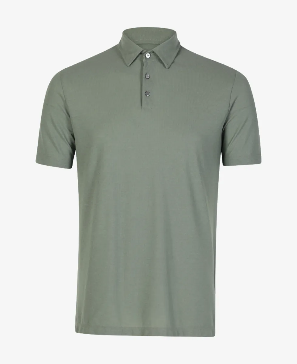 Zanone Ice Cotton Polo - Lichtgroen 1 Zanone Zanone Ice Cotton Polo - Lichtgroen