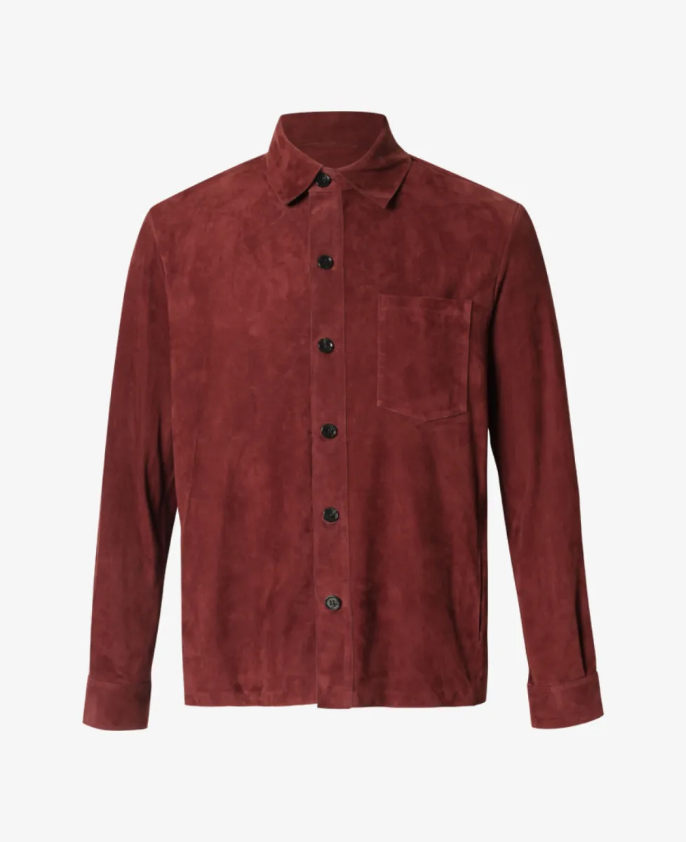 Arma Overshirt Suede - Shiraz 1 Arma Arma Overshirt Suede - Shiraz