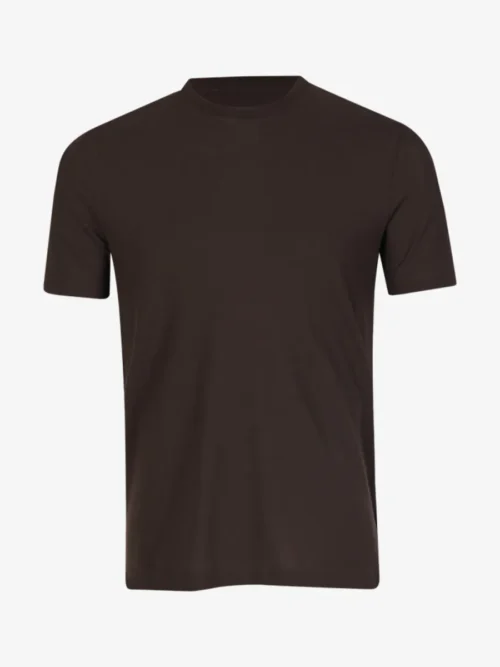 Zanone Zanone Ice Cotton T-shirt - Donkerbruin