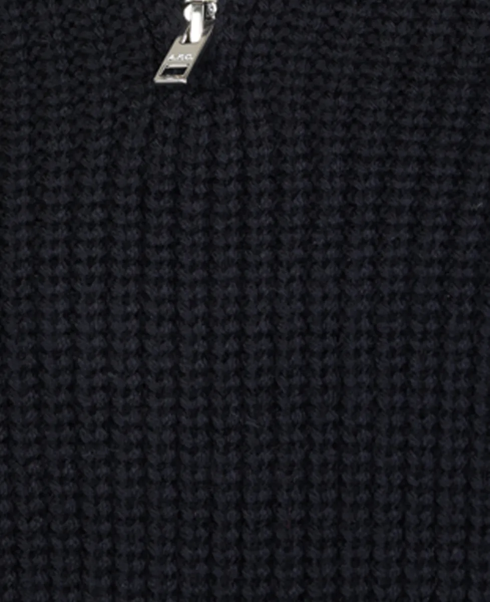 A.P.C. Halfzip - Navy 2 A.P.C. A.P.C. Halfzip - Navy
