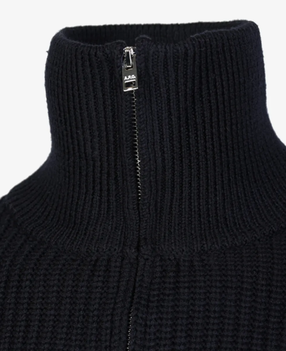 A.P.C. Halfzip - Navy 3 A.P.C. A.P.C. Halfzip - Navy