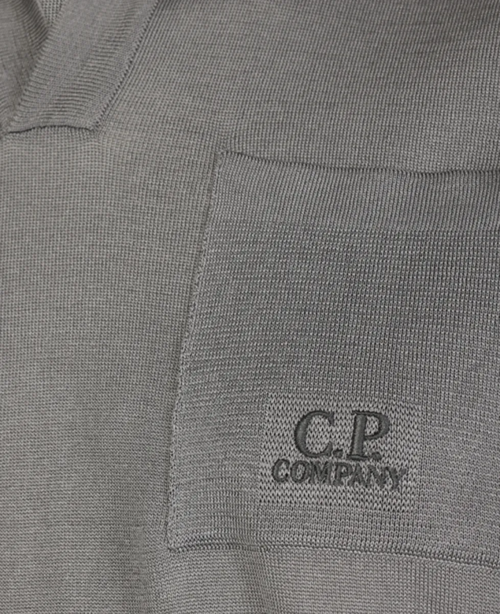 C. P. Company polo & tshirt 18cmkn189a Grijs 3 C.P. Company C. P. Company polo & tshirt 18cmkn189a Grijs