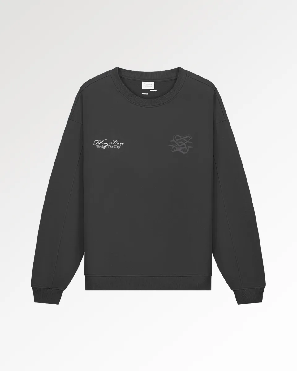 Filling Pieces Sweater - Vintage Black 1 Filling Pieces Filling Pieces Sweater - Vintage Black