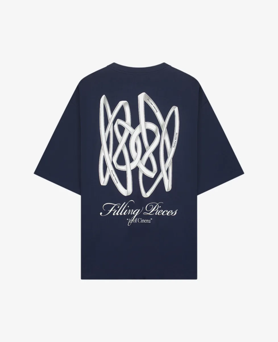 Filling Pieces T-shirt - Maritime Blue 2 Filling Pieces Filling Pieces T-shirt - Maritime Blue