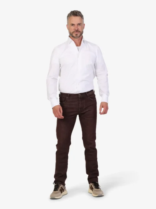 Finamore Finamore shirt stretch - Wit
