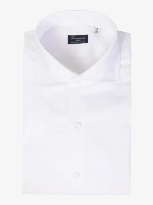 Finamore Finamore shirt stretch - Wit