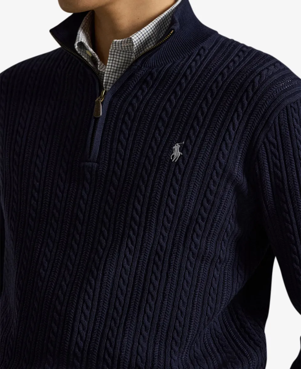 Ralph Lauren Kabeltrui Halfzip - 001 4 Ralph Lauren Ralph Lauren Kabeltrui Halfzip - 001