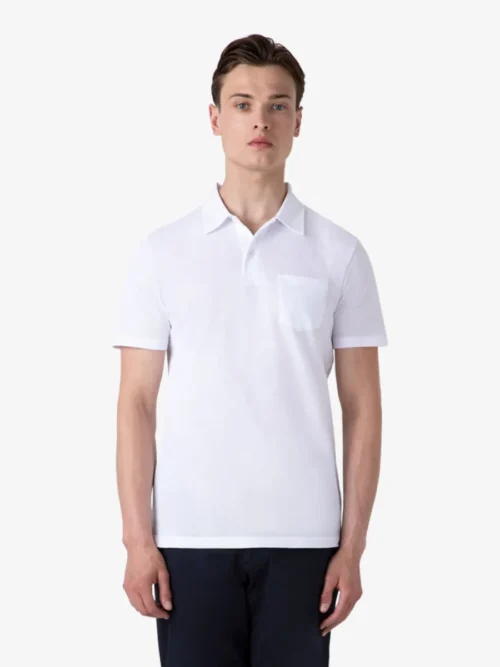 Sunspel Sunspel polo & tshirt Mpol1026 Wit