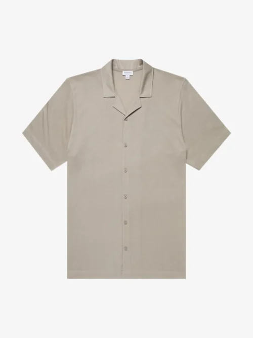 Sunspel Sunspel polo & tshirt Msht2046 Beige
