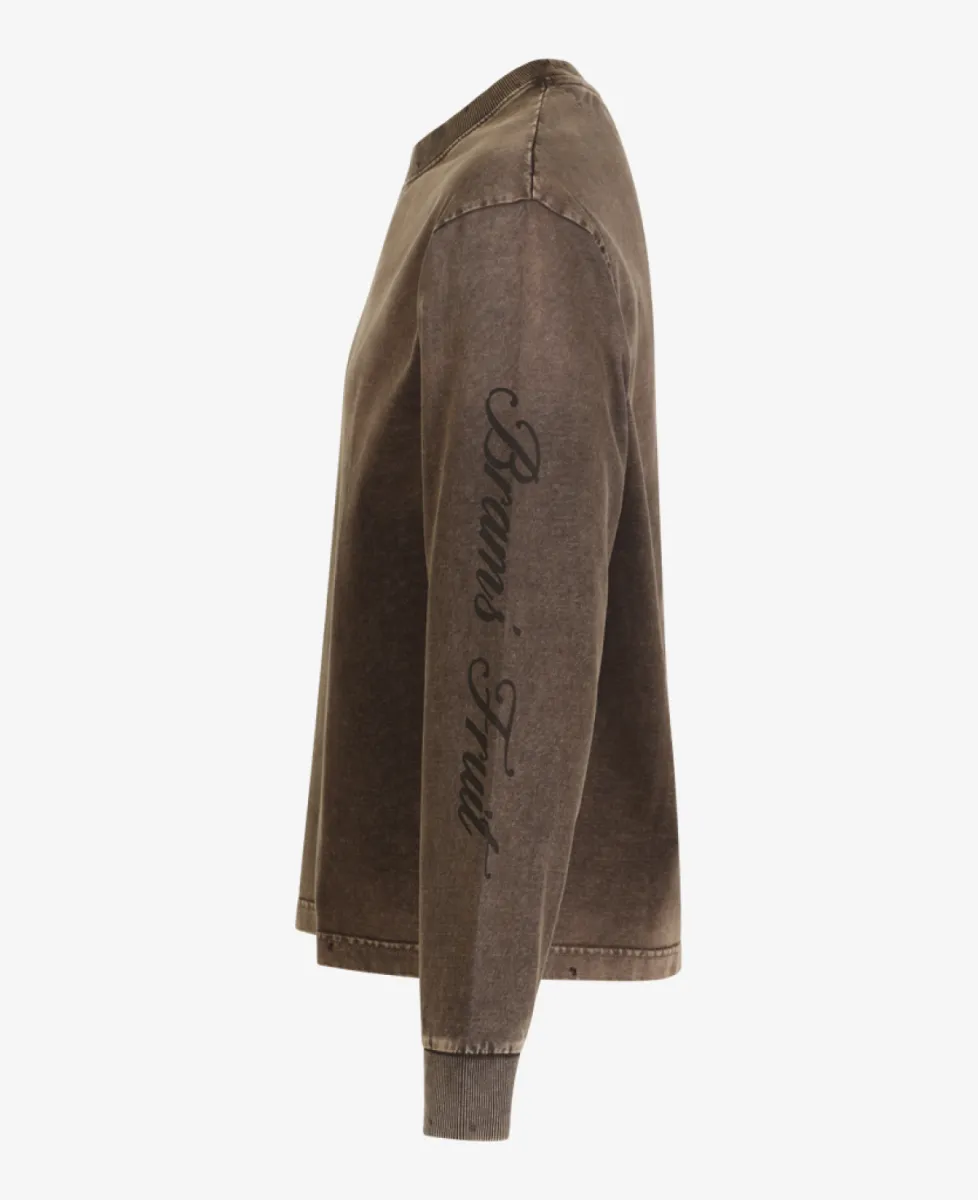bramsfruit Longsleeve T-shirt - Washed Brown 3 bramsfruit bramsfruit Longsleeve T-shirt - Washed Brown