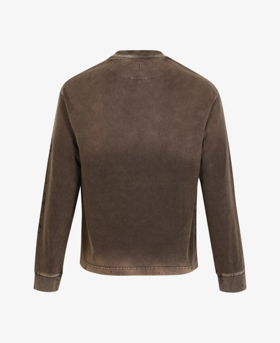 bramsfruit Longsleeve T-shirt - Washed Brown 4 bramsfruit bramsfruit Longsleeve T-shirt - Washed Brown